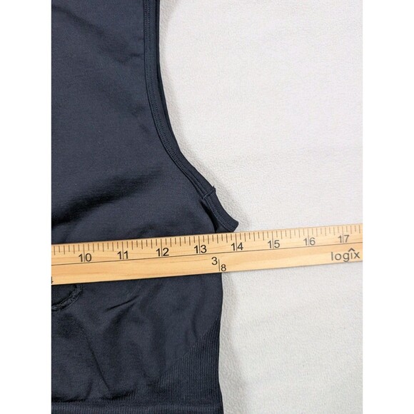 Gymshark Sweat Seamless Midi Tank Size Medium Black Top Gym Yoga Activewear - Picture 6 of 7